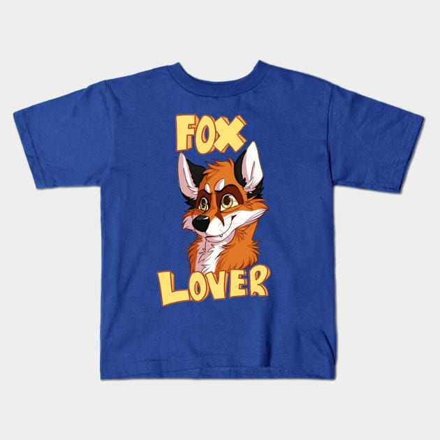 Fox Lover Kids T-Shirt by MirrorsCannon